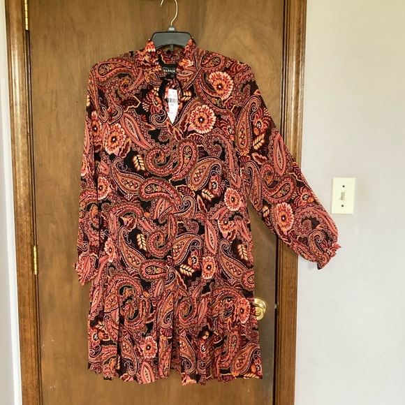 Relisted Harper 241 boho paisley floral print dress 16W - Picture 3 of 16
